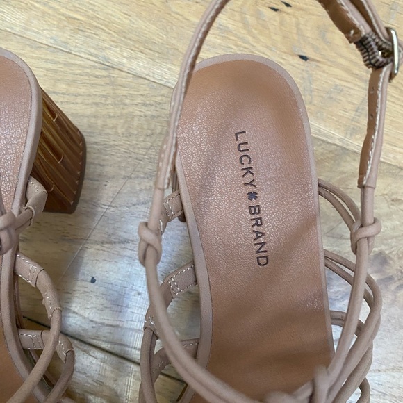 Lucky Brand boho tan heel sandals​ - Picture 6 of 12